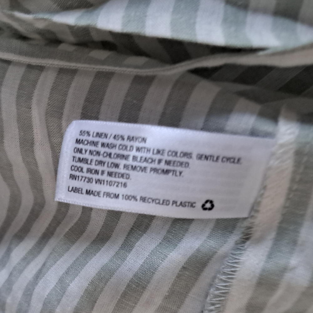 NWT A New Day (Target) striped hi-lo boho top blouse 3/4 sleeves ladies XXL - Picture 6 of 7